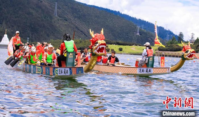 中尼高原龙舟友谊赛在林芝激情上演